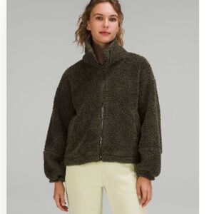 Lululemon cinchable fleece zip up
